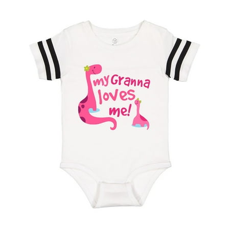 

Inktastic My Granna Loves Me Granddaughter Gift Baby Girl Bodysuit