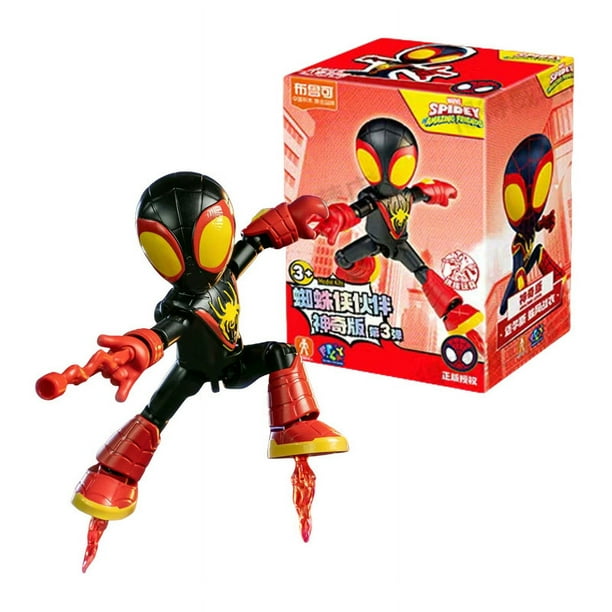 Marvel Spider Man Increíbles amigos Juguetes de empalme 12cm Iron man Peter Parker Miles Gwen Ant-Man Figura de acción Bloque de construcción