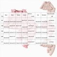 thumbnail image 4 of KPOPLK Toddler Baby Girl Clothes 9 12 18 Months 2T 3T Fall Bow Print Ruffle Long Sleeve Dress Shirt and Jogger Pant Outfit Set,Size 6-9 Months, 4 of 9