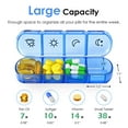 thumbnail image 5 of Oazouf Weekly Pill Organizer 4 Times a Day, Portable Travel Daily Pill Box with 28 Large Compartments for Pills Vitamin Fish Oil Supplements, 5 of 9