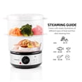 thumbnail image 4 of Vaporizador eléctrico de alimentos OVENTE, 2 niveles, 5 cuartos de galón, acero inoxidable, 4 of 7