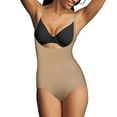 thumbnail image 3 of Maidenform BODY BEIGE Flexees Ultimate Open Bust Bodysuit, US Small NWOT, 3 of 8