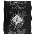 thumbnail image 2 of Harry Potter Black and White Map Officially Licensed Silky Touch Super Soft Throw Blanket 50' x 60', 2 of 6