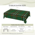 thumbnail image 6 of Rectangle Table Cloth, Irish National Tartan Resistant Washable Tablecloth Decorative Table Cover for Dining, Indoor and Outdoor, 6 of 6