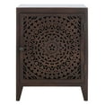 thumbnail image 3 of SAFAVIEH Thea Mid-Century Retro 1 Door Carved Nightstand, Brown, 3 of 7