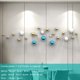 thumbnail image 1 of Decoración de pared con bola de oro, adornos colgantes, artesanías esféricas chapadas, decoración de habitación, colgantes de exhibición de fondo, 1 of 4