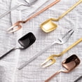 thumbnail image 5 of 18/8 Stainless Steel Modern Mini Fruit Appetizer Forks and Dessert Spoons Set (4 Forks + 4 Spoons), 5 of 5