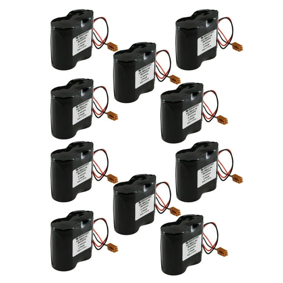 10pc 6V 5000mAh PLC Batteries Compatible with A06,  A98L003100011, A98L003100012