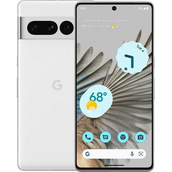 Restored Google Pixel 7 Pro Smartphone, 128GB, Unlocked All Carriers - Snow (Refurbished)