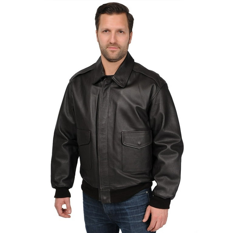 Men's excelled leather bomber jacket cheap