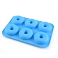 thumbnail image 1 of Molde de silicona para rosquillas para 6 rosquillas, juego de 2. Bandeja para hornear bagels de silicona de grado alimenticio, antiadherente, apta para lavavajillas, 1 of 5