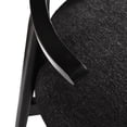 thumbnail image 6 of GDF Studio Acamar Polyester and Birch Wishbone Accent Chair, Black, 6 of 8