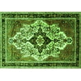 thumbnail image 1 of Ahgly Company Machine Washable Indoor Rectangle Persian Green Traditional Area Rugs, 5' x 7', 1 of 1