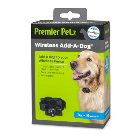 Premier Pet Wireless Add-A-Dog Collar - Additional or Replacement Collar