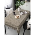 thumbnail image 2 of Beige Boho Rectangle Tablecloth, Vintage Floral Abstract Art Ethic Tribe Waterproof & StainResistant Tablecloth, Washable Oil-proof Table Cover for Dining/Party/Wedding/Camping/Buffet 54x108 In, 2 of 9