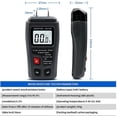 thumbnail image 2 of Wood Moisture Meter, 2 Pin Digital Lcd 0.5% Accuracy 0-99.9% Wood Moisture Meter, 2 of 4