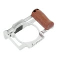 thumbnail image 1 of Camera Cage ZV1 Aluminum Video Rig W/1/4 Inch Screw Holes Cold Shoe Mount Wooden Handle for Microphone Light, 1 of 7