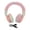 Pink, variant on Suodoka Purple Cat Claw Bluetooth 5.1 Wireless Headphones, Foldable Plush Warm Earmuff Headset with Colorful Breathing Light & Deep Bass for Teens and Adults (6.69 inches / 17.00 cm)