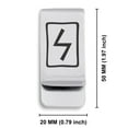thumbnail image 2 of Stainless Steel Elder Futhark Sowulo Rune Classic Slim Money Clip Credit Card Holder, 2 of 2