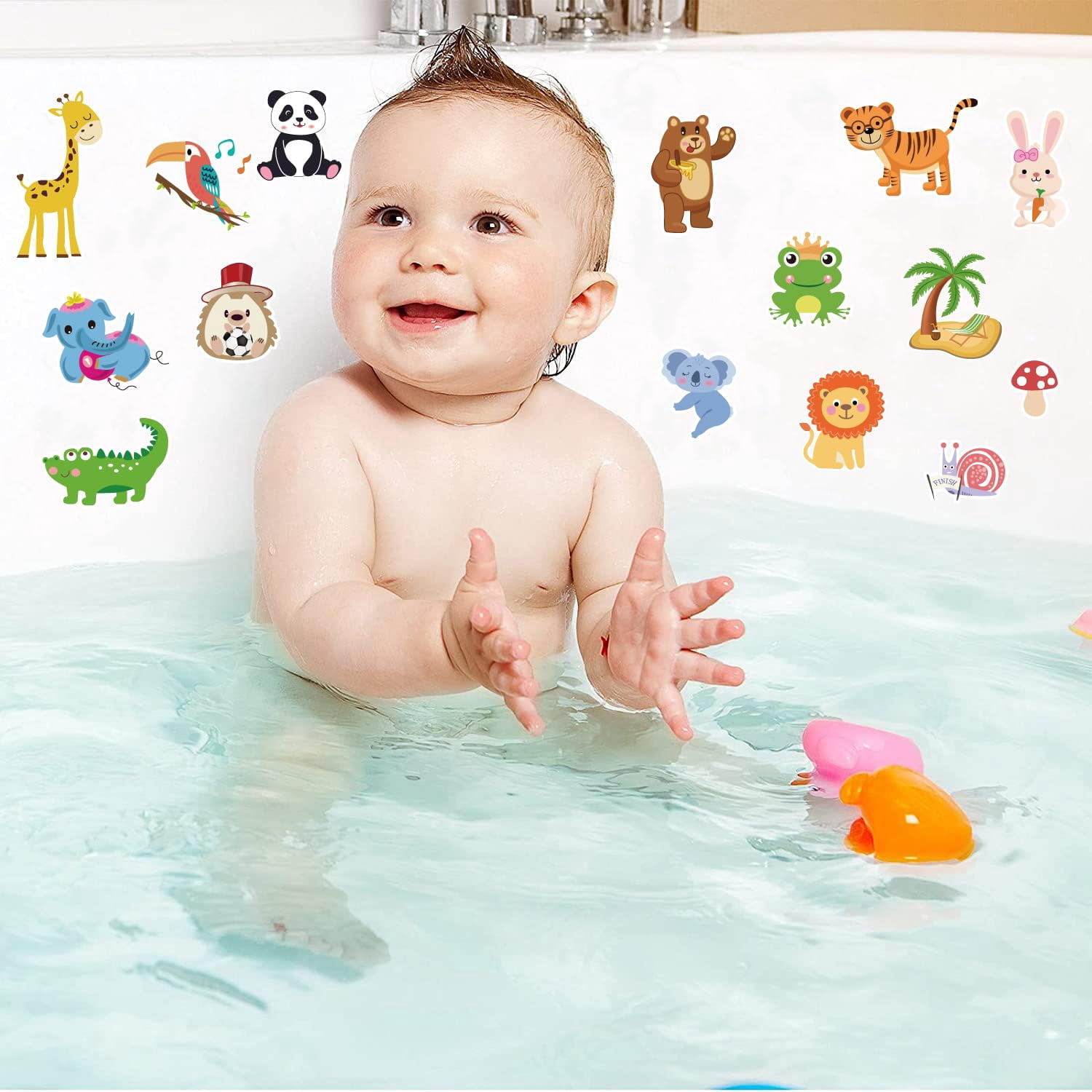 Window Clings Stickers For Gel Decals Thick And Adults Classroom Home Airplane Birthday Party Supplies (jungle Animals)