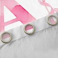 thumbnail image 4 of Erosebridal Cute Coquette Bowknot Black Out Curtains,Girls Pink A Alphabet Letter Curtains Pack of 2 (42x63 Each) For Kids, 4 of 7