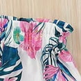thumbnail image 3 of Toddler Baby Girl Summer Clothes Set Outfit Short Sleeve T-Shirt and Shorts 2Pcs Suit for Girls Girls Summer Set 1-6 Years,3-4 Years, 3 of 4