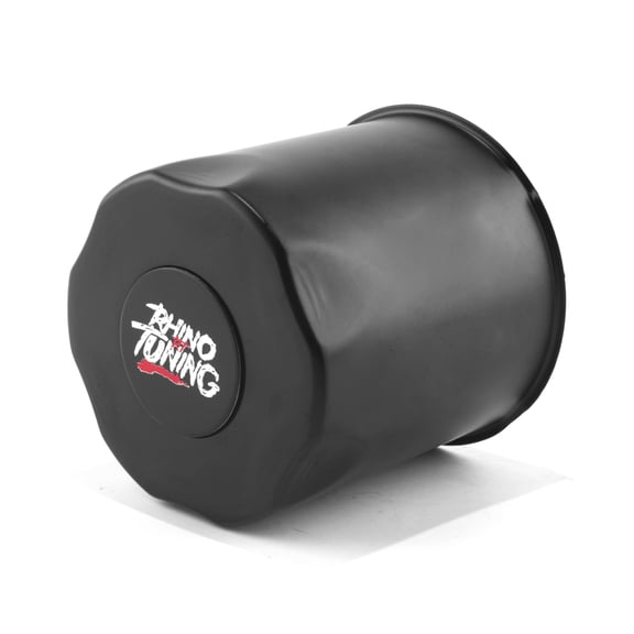 RhinoTuning 4.25" Hub Matte Black Painted Stainless Steel Push-Thru Center Caps Fit for 4.25" trailer/truck rims center bore 4.17" tall 1Pc
