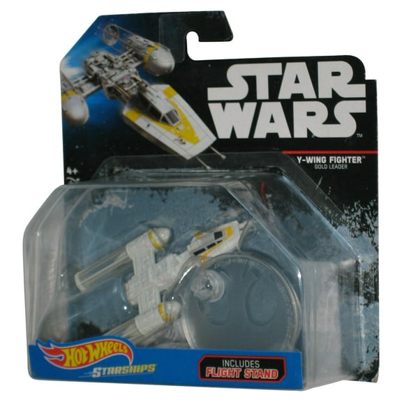 Star Wars Hot Wheels Rogue One (2014) Y-Wing Gold Leader Starships Vehicle Toy