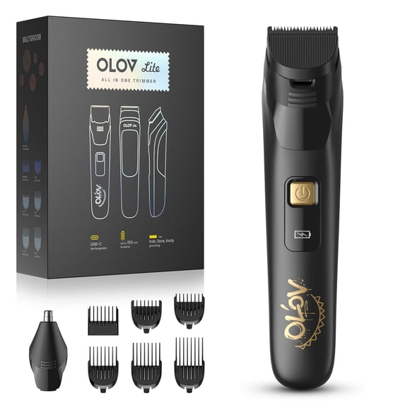 Kit de arreglo personal 10 en 1 sin cables OLOV LITE para barba