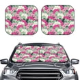 thumbnail image 2 of Balery 2 Piece Orchids Flowers Car Windshield Sun Shade|Foldable Front Windshield Shade for Car Front Window for Most Sedans SUV Truck-Large, 2 of 7