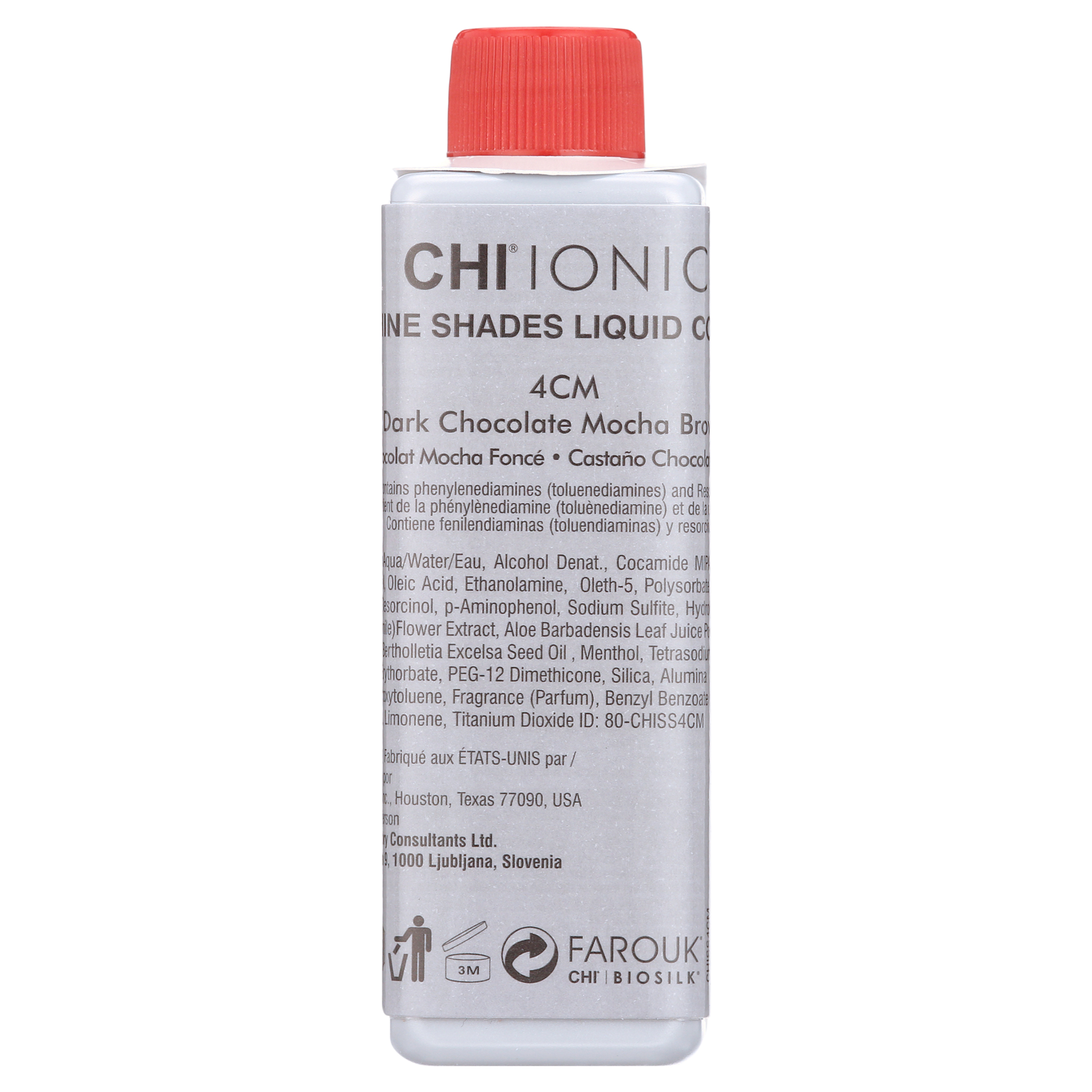 CHI Ionic Shine Shades Liquid Hair Color - 4CM Dark Chocolate Mocha Brown - 3oz