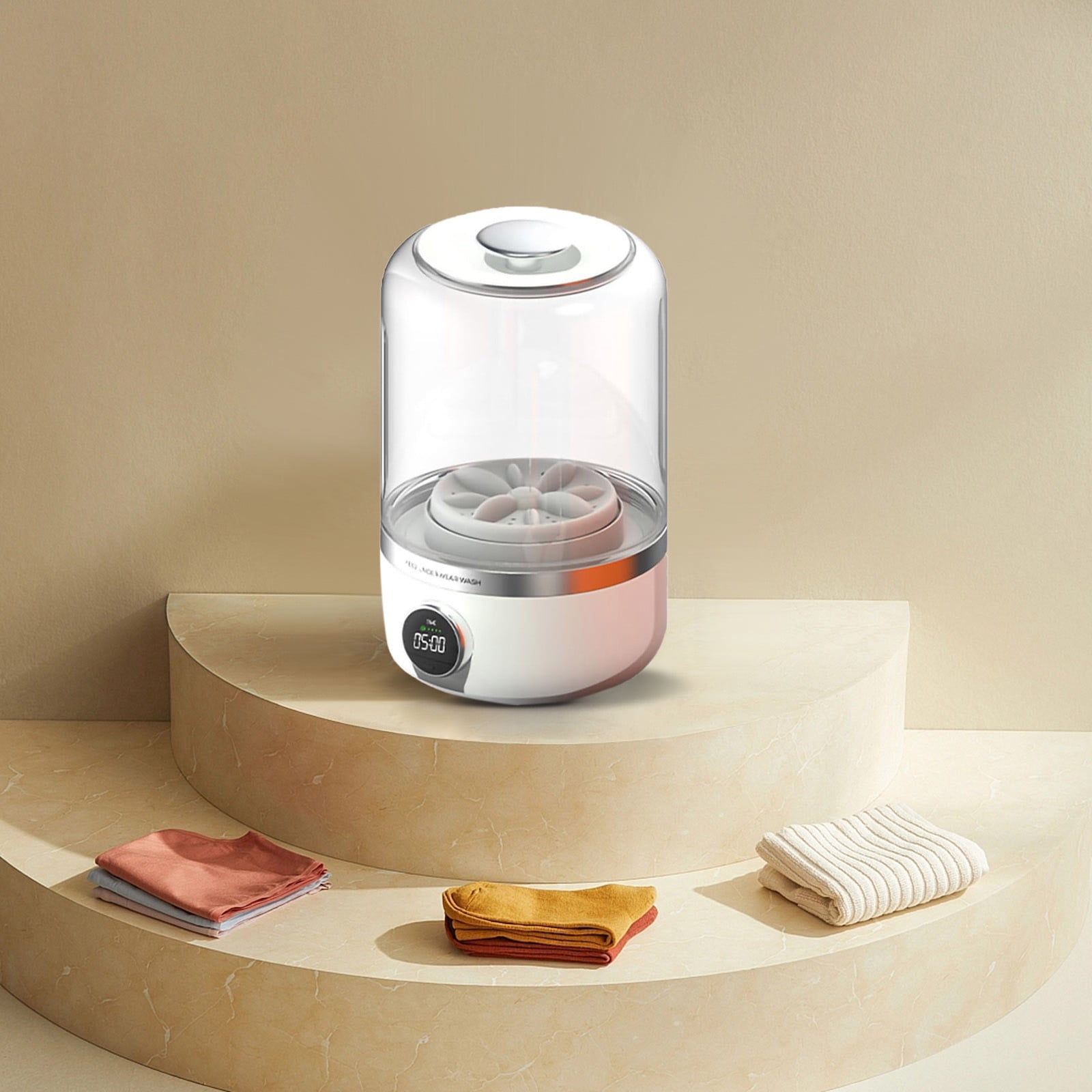 Portable Washing Machine, Deep Cleaning Mini Washing Machine, 2025 New Rechargeable Cordless Washing Machine-20 Times Usage per Charge, Cleaning Small Washing Machine for Underwear,Baby Clothes,Sock