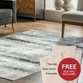 thumbnail image 5 of Leick Home Zielle Area Rug in Watercolor Gray with Rug Pad, 7-Foot-10-Inch by 10-Foot, 5 of 23