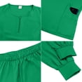 thumbnail image 6 of Stralyhd Scrubs for Women Set Round Neck Pocket Top & Jogger Scrub Pants Stretch Nursing Scrubs Set Uniform Green M, 6 of 6