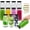 8fl.oz-12Pack, variant on 12oz Glass Bottles with Lids, 12 Pack - Reusable 360ml Portable Glass Bottles for Juicing, Water, Kombucha, Smoothies, Cold Brew, and Beverage Storage