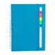 thumbnail image 1 of Paquete 20 piezas Libreta Abdala con 80 hojas de raya Con notas adheribles azul 16 x 21.2, 1 of 3