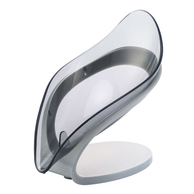 Soap Holder Dish Bathroom Shower Storage Plate Stand Box Tray Case Grey