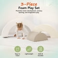 thumbnail image 2 of KIDKII Rainbow Classic Soft Foam Play Blocks, Indoor Climber Set for Toddlers, Beige, 2 of 7