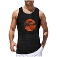 thumbnail image 5 of HCNTES Mens Graphic Tank Tops Sleeveless Muscle Shirts Beach Hawaiian Patriotic Tank Tops mens tanks summer(4XL,Black), 5 of 5