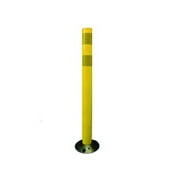 Cortina 04-728Y 28" Tubular Delin Yellow Post - (2)3" Yellow High Intensity Prismatic Collars (6 Pack)