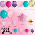 thumbnail image 2 of Kit de arco de globos divertido, rosa intenso, morado y azul para fiesta de niñas, 2 of 7