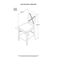 thumbnail image 5 of Leo & Lacey Tabouret de Bar en Latte de Caramel (Lot de 2), 5 of 5