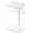 White-11.8*15.7 in-Standard, variant on Brown 15.7*19.7 in Standard TV Tray C-Shaped Adjustable Height Swivel Side Table