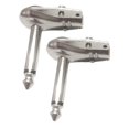 thumbnail image 4 of Conector de 2 clavijas para micrófono de guitarra, conector en ángulo de pulgada, conector macho mono para pedalera., 4 of 9