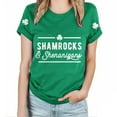 thumbnail image 2 of Outfmvch St Patricks Day Shirt Women St Patricks Day Shirt Womens Tops Wost. Day Funny and Shenanigans Casual T Shirt Casual T Shirt Letters Printed Crew Neck Shirt Wopullover T Shirt Green S, 2 of 7