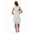 thumbnail image 2 of Women'S Slim Fit Solid Color Sleeveless Basic Casual Dress White M, 2 of 7