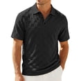 thumbnail image 2 of SOOMLON Short Sleeve Dress Shirts for Men Big and Tall Collared Shirt Breathable Work Shirt Summer Vacation Clothes, 2 of 5