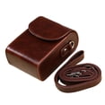 thumbnail image 4 of Estuche para cámara de cuero sintético, moderno, impermeable, profesional, a prueba de golpes, pequeño Café, 4 of 9