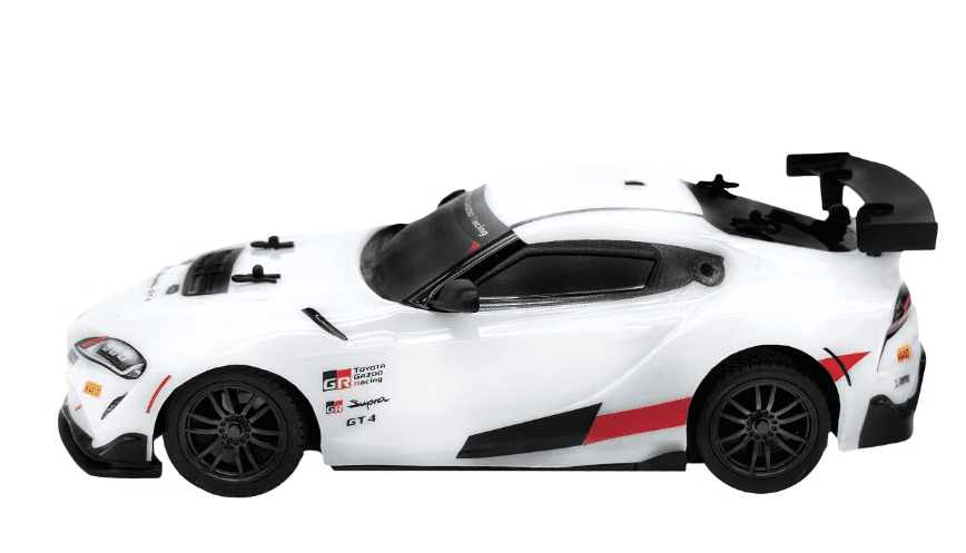 Toyota Supra 1:16 Scale RC Car with Full LED Lights, Vapor Exhaust, Lithium Battery, USB Charger