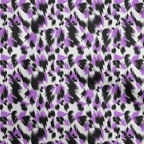 oneOone Cotton Flex Purple Fabric Animal Skin Sewing Fabric By The Yard Printed Diy Clothing Sewing Supplies 40 Inch Wide-GA
